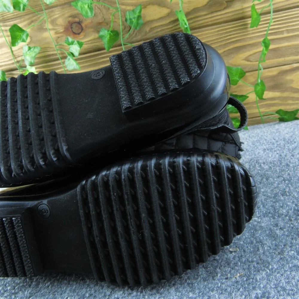 Sporto Andie‎ Women Duck Boots Black Synthetic Lace Up Size 6 Medium